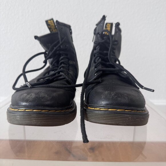 Dr. Martens Junior 1460 Soft Black Leather Boots Size 4 Youth | Classic Combat - Picture 3 of 10